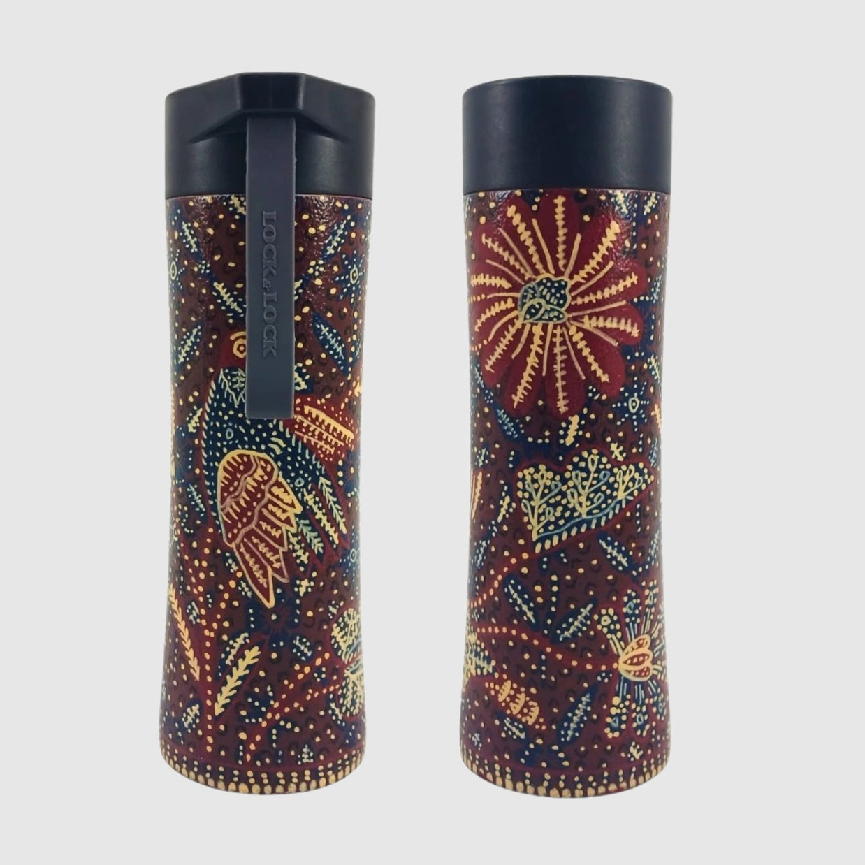 Handbemalte Batikflasche – 400 ml