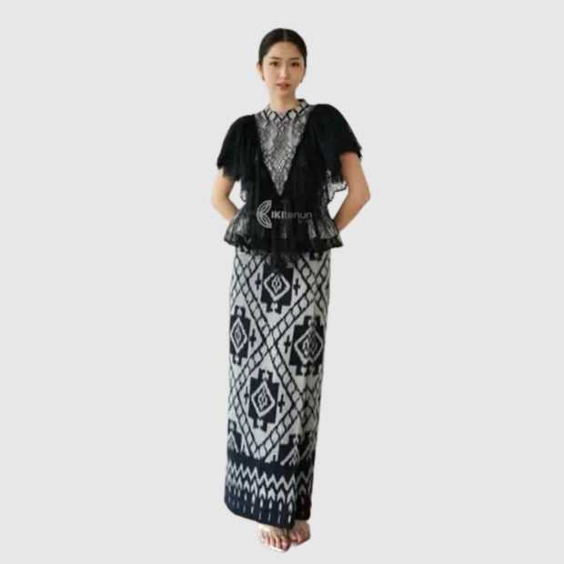 Cempaka Set Tenun Schwarz