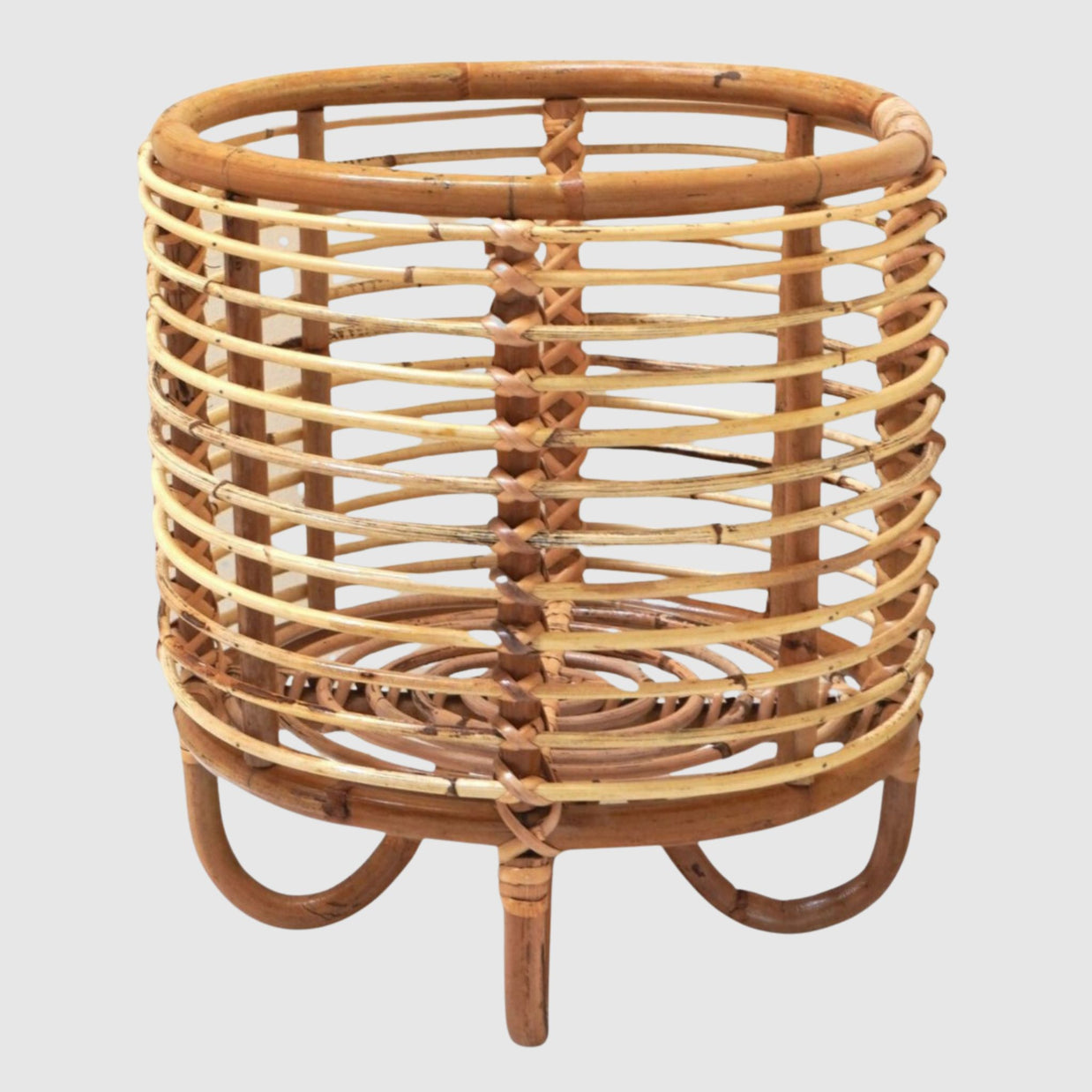 Malang Rattan Plant Stand Beige