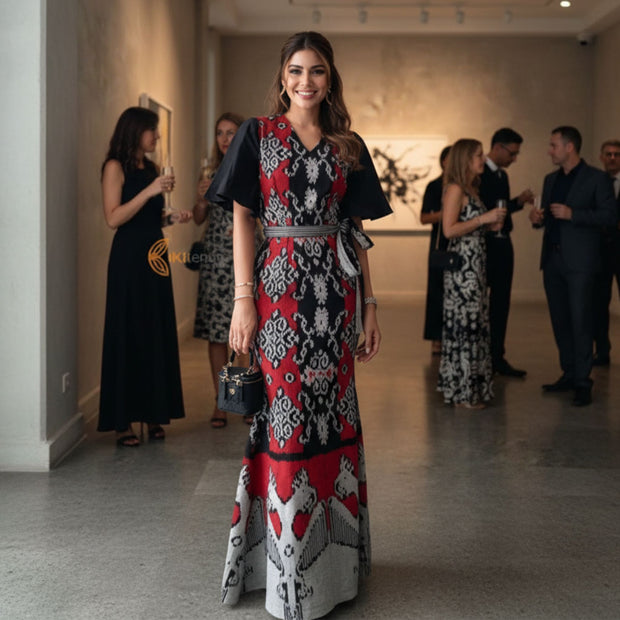 Sellena Long Tenun Dress