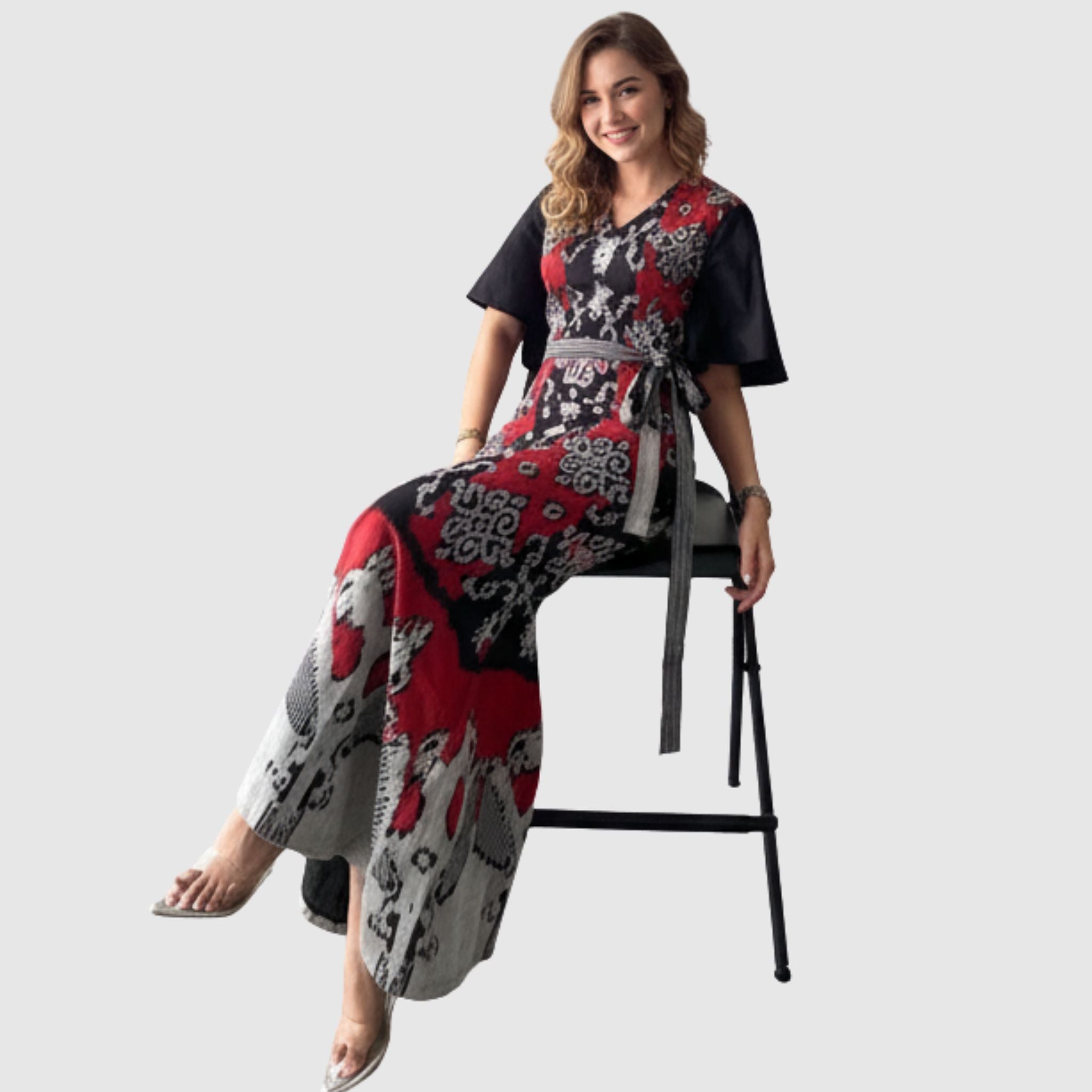 Sellena Long Tenun Kleid