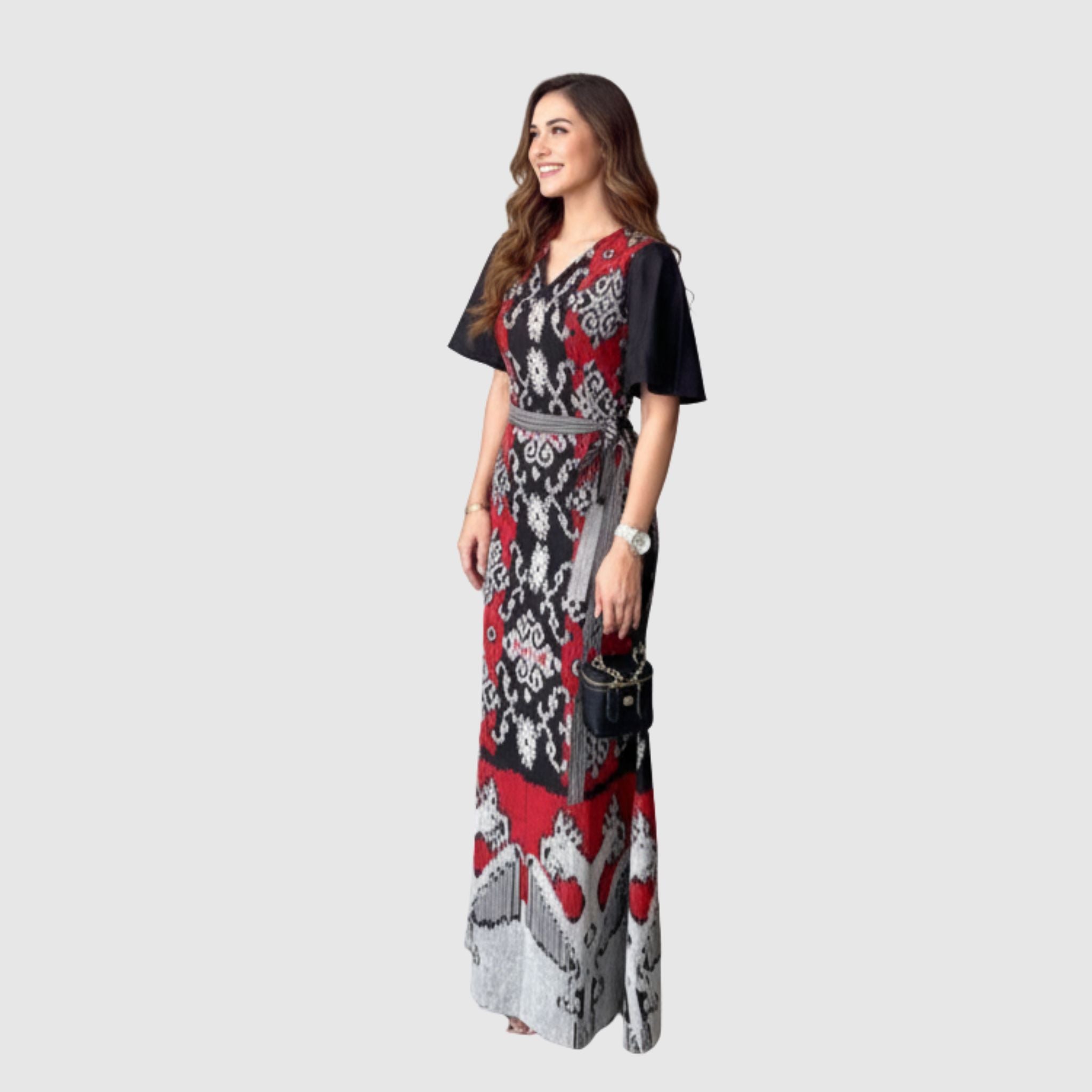 Sellena Long Tenun Kleid