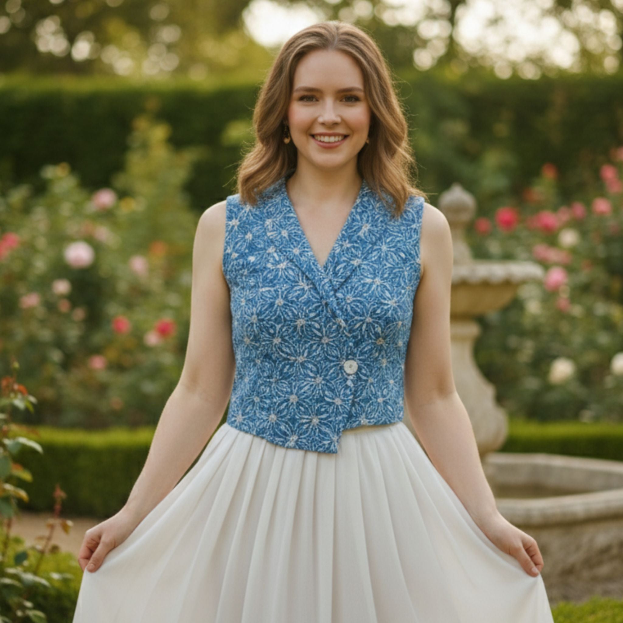 Kichi Batik Dyana Weste Bluse