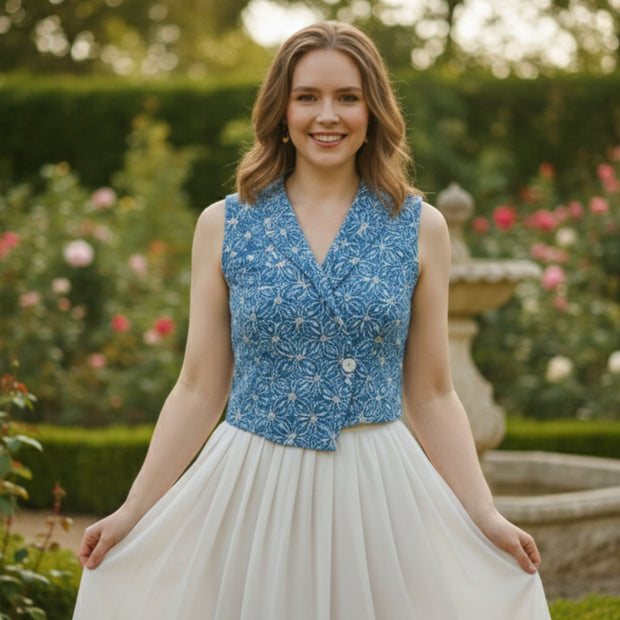 Kichi Batik Dyana Vest Blouse