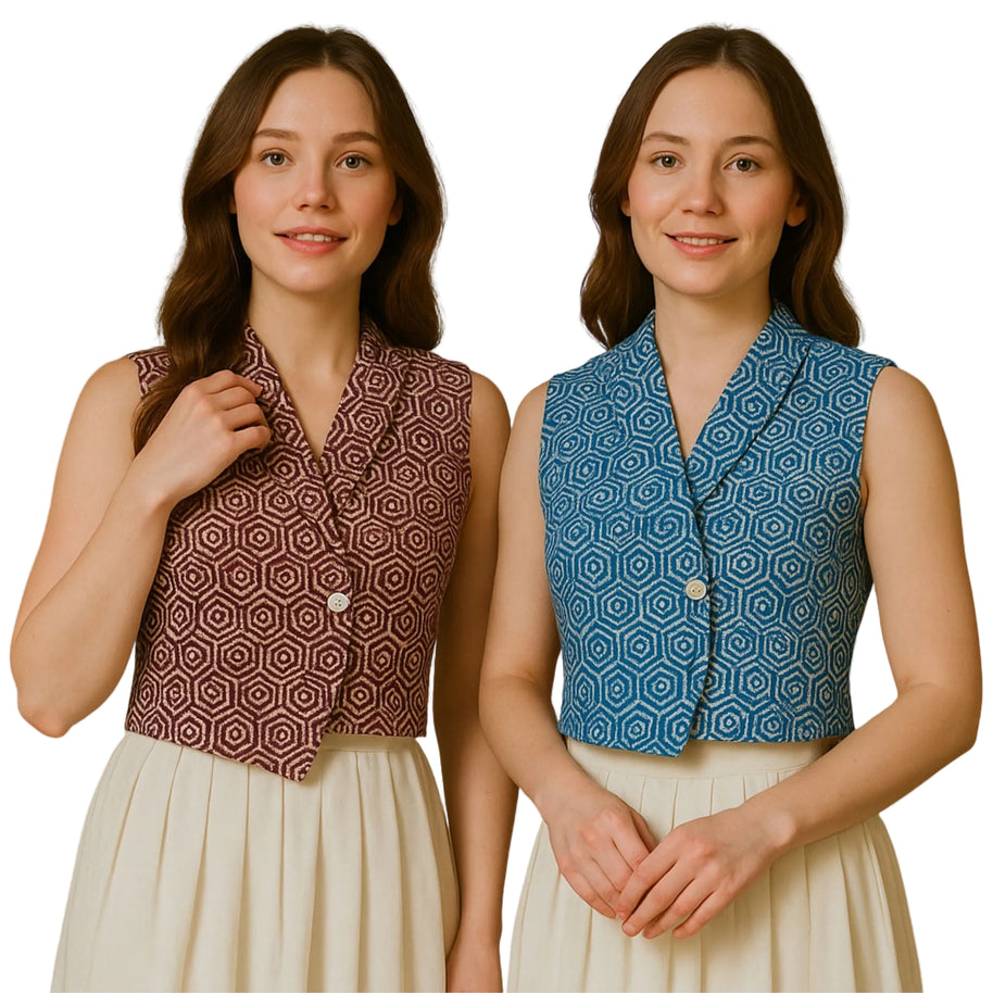 Kichi Batik Dyana Vest Blouse