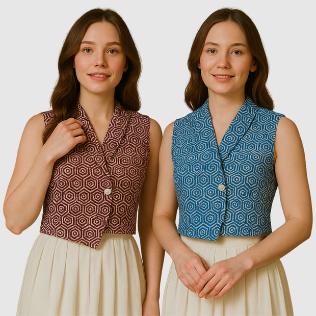 Kichi Batik Dyana Weste Bluse