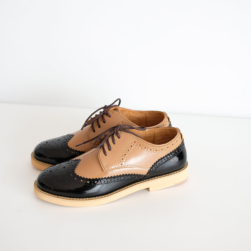 Wingtip Schwarz Creme