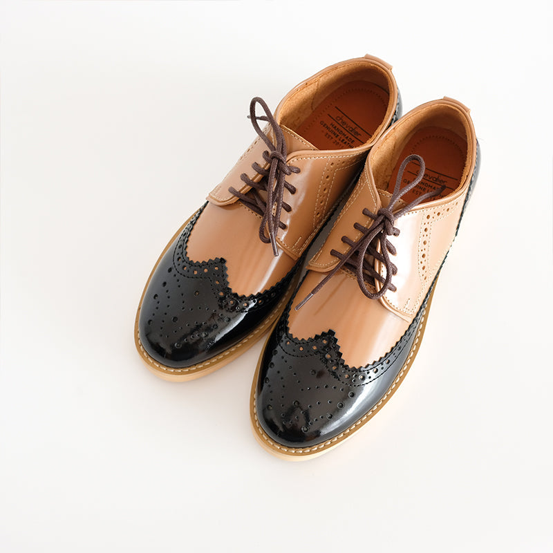 Wingtip Schwarz Creme