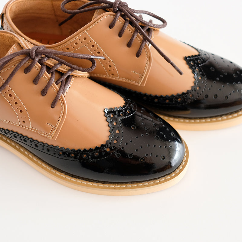 Wingtip Schwarz Creme