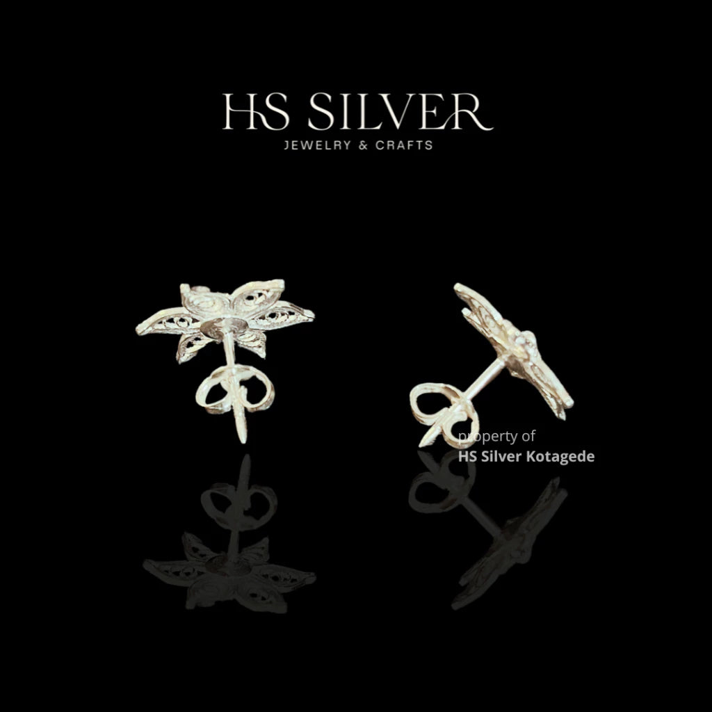 TBP 925er Silber Filigran Jasmin Ohrstecker