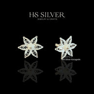 TBP 925er Silber Filigran Jasmin Ohrstecker