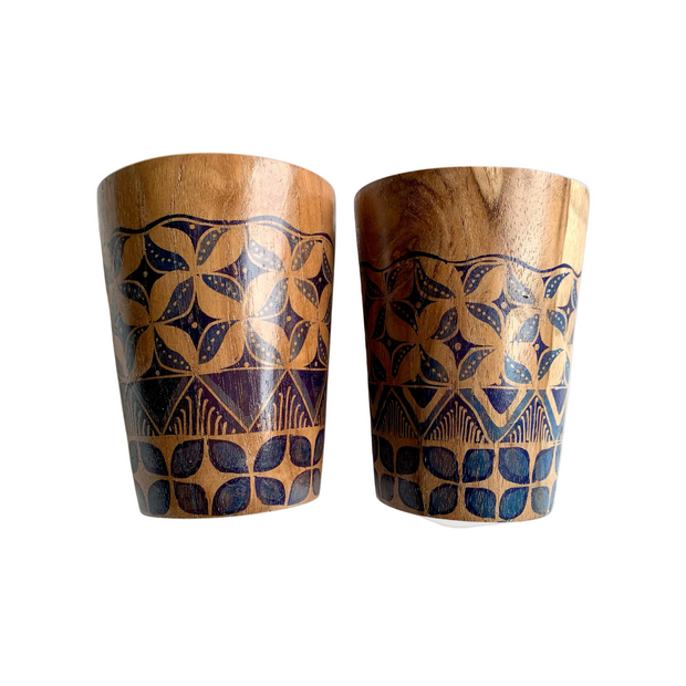 Rena Jati Cup – hand-carved teak wood cup from Central Java, Indonesia, by Jajoo