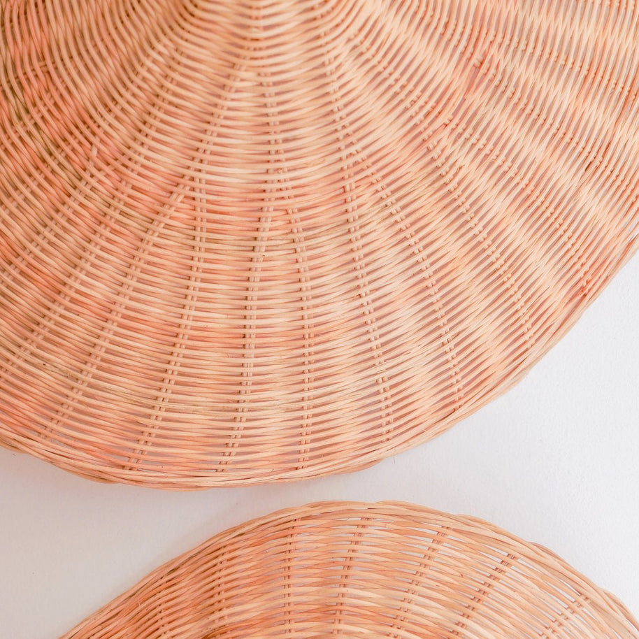 Sayan Rattan Lampshade – Funnel-Shaped Pendant