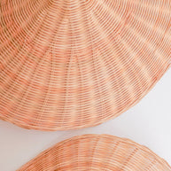 Sayan Rattan Lampshade Funnel‑Shaped Pendant (2 sizes)