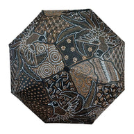 Handgefertigter Batik-Regenschirm in normaler Größe – authentisches indonesisches Design