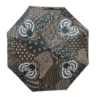 Handgefertigter Batik-Regenschirm in normaler Größe – authentisches indonesisches Design