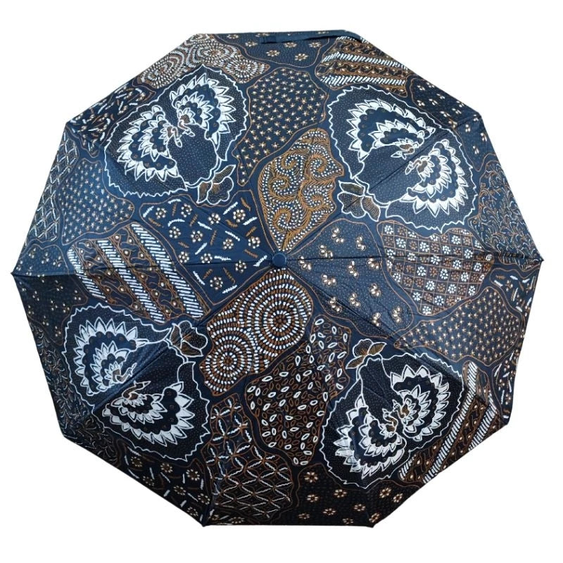 Jumbo-Regenschirm mit Batikmuster