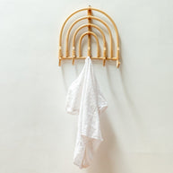 Maku Rattan Coat Rack Beige Wall Hooks