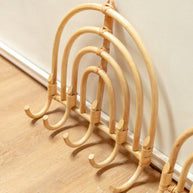 Maku Rattan Coat Rack Beige Wall Hooks