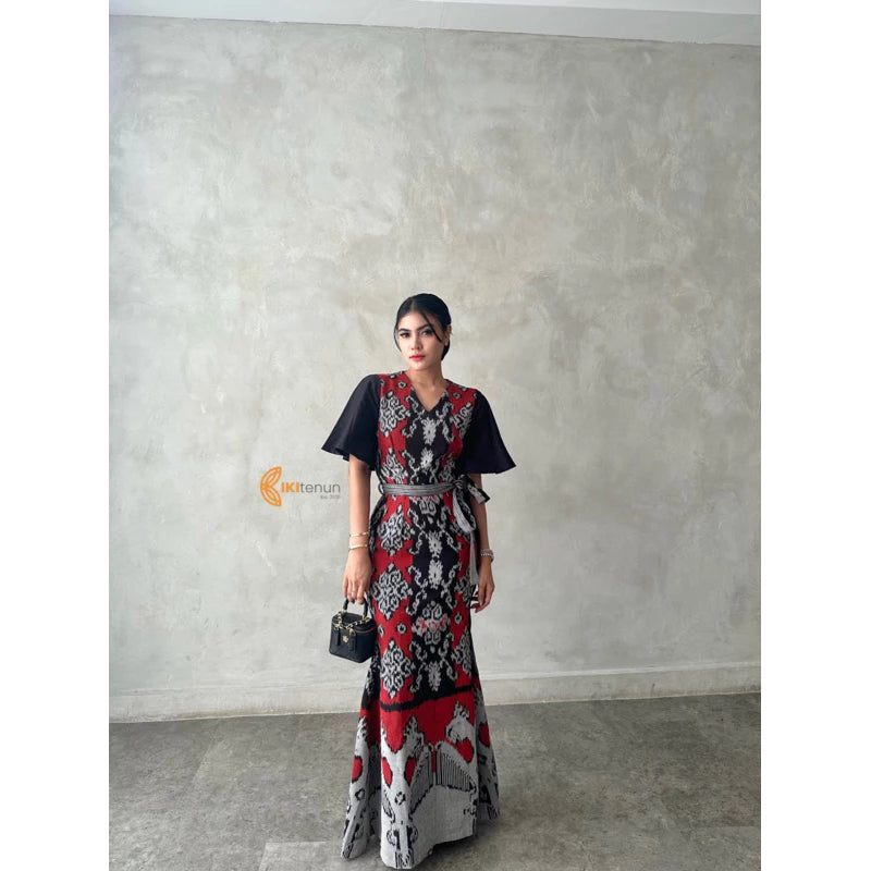 Sellena Long Tenun Kleid