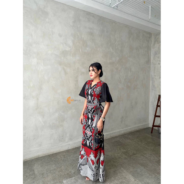 Sellena Long Tenun Kleid