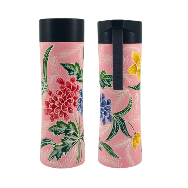Tirta handpainted batik bottle, artisan-made in Yogyakarta, Indonesia