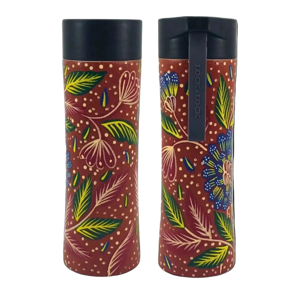 Tirta batik water bottle, reusable eco-friendly artisan drinkware